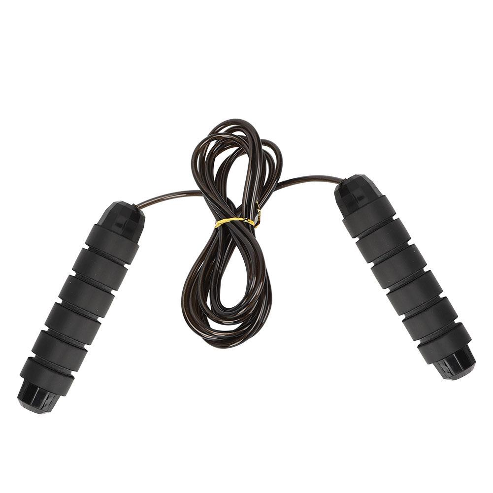 

Unisex Adjustable Steel Wire Bearing Jumping Rope Fitness Tool Accessories for Adult ChildrenBlack