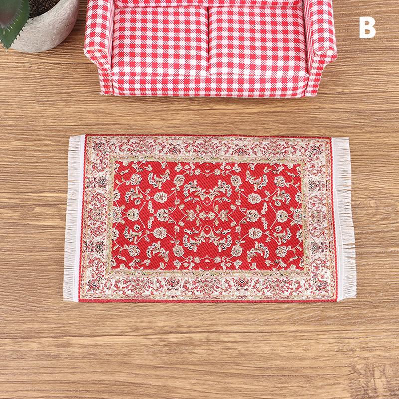 

1шт 1:12 Миниатюрный кукольный домик, напольный коврик, напольный коврик, игрушка для домашнего декора