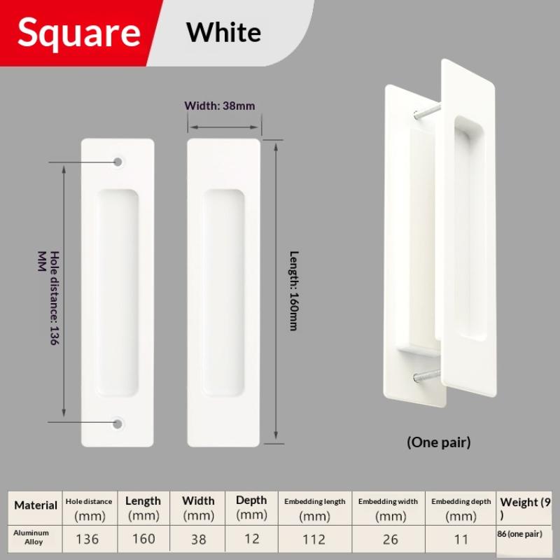 Sliding Door Hidden Pull Handle Cabinet Door Invisible Embedded Handle Kitchen Door Recessed Slot Handle For Sliding Doors