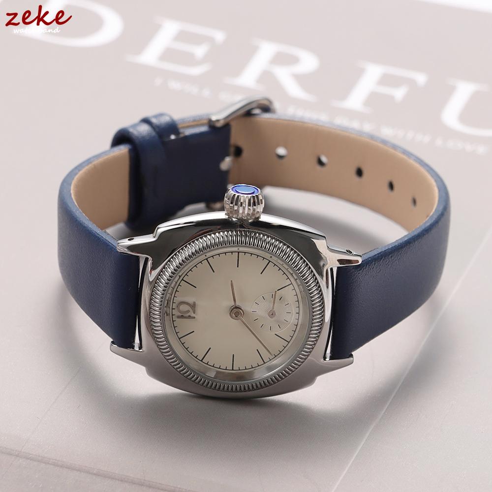 Genuine Leather Watch Bracelet Womens Fashion Watchband Wristwatches Mini Band 10mm 12mm 14mm 16mm Red White Color Small Strap