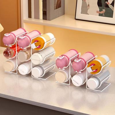 Stapelbares Wasserflaschen-Aufbewahrungsregal Küchenschrank Arbeitsplatte Große Kapazität Tasse Reisebecher