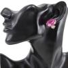 CHANEL Camelia Earring pink plastic flour 7.0g Women Used