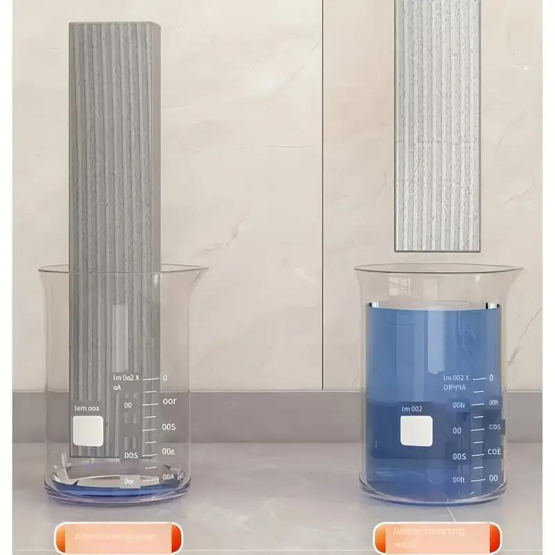 1PCS Foldable Hands-free Indoor Dual-use Small Cotton Mop for Tabletop Cleaning, Wet and Dry Handheld Folding Lazy Mop