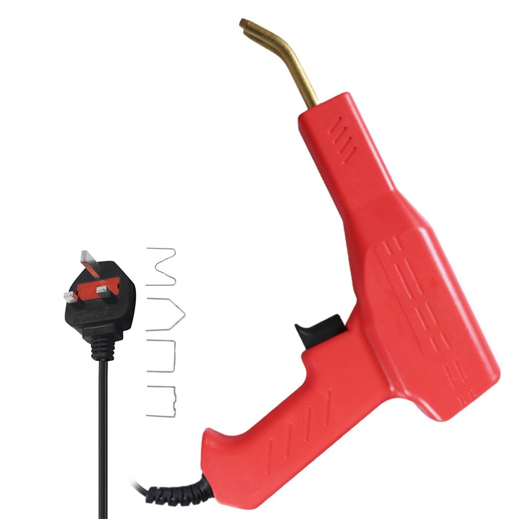 

Welding Machine Electric Repair Welder Plastic Handy Car Bumper Welding Torch with Staplers, Black, US Plug