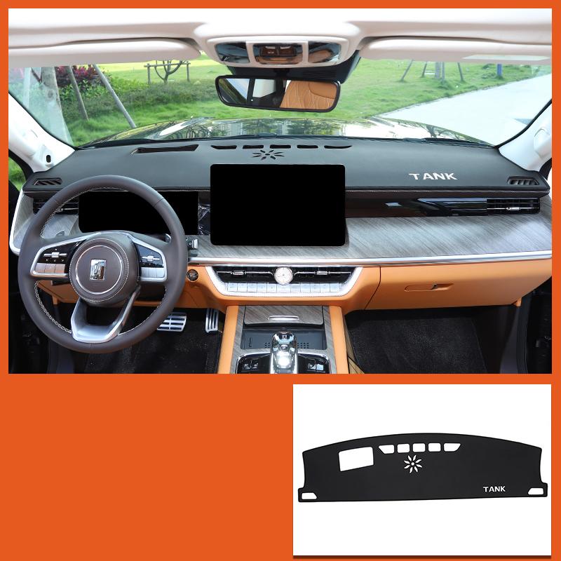 For GWM Tank 500 Great Wall 2022-2024 Car Dash Mat Dashmat Dashboard Cover Sun Shade Dash Board Cover Carpet Auto Accessories