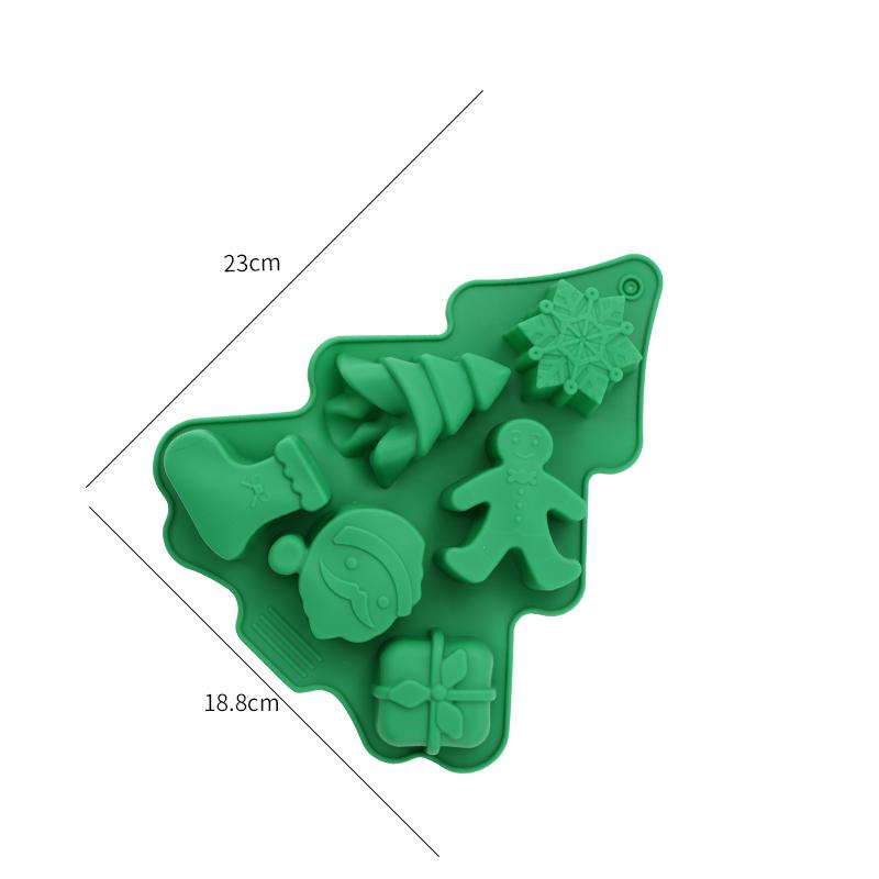 

FAIS DU Silicone Mold Bakeware DIY Chocolate Mold Christmas Trees Snowman Gifts Baking Tools Cake Decoration Accessories