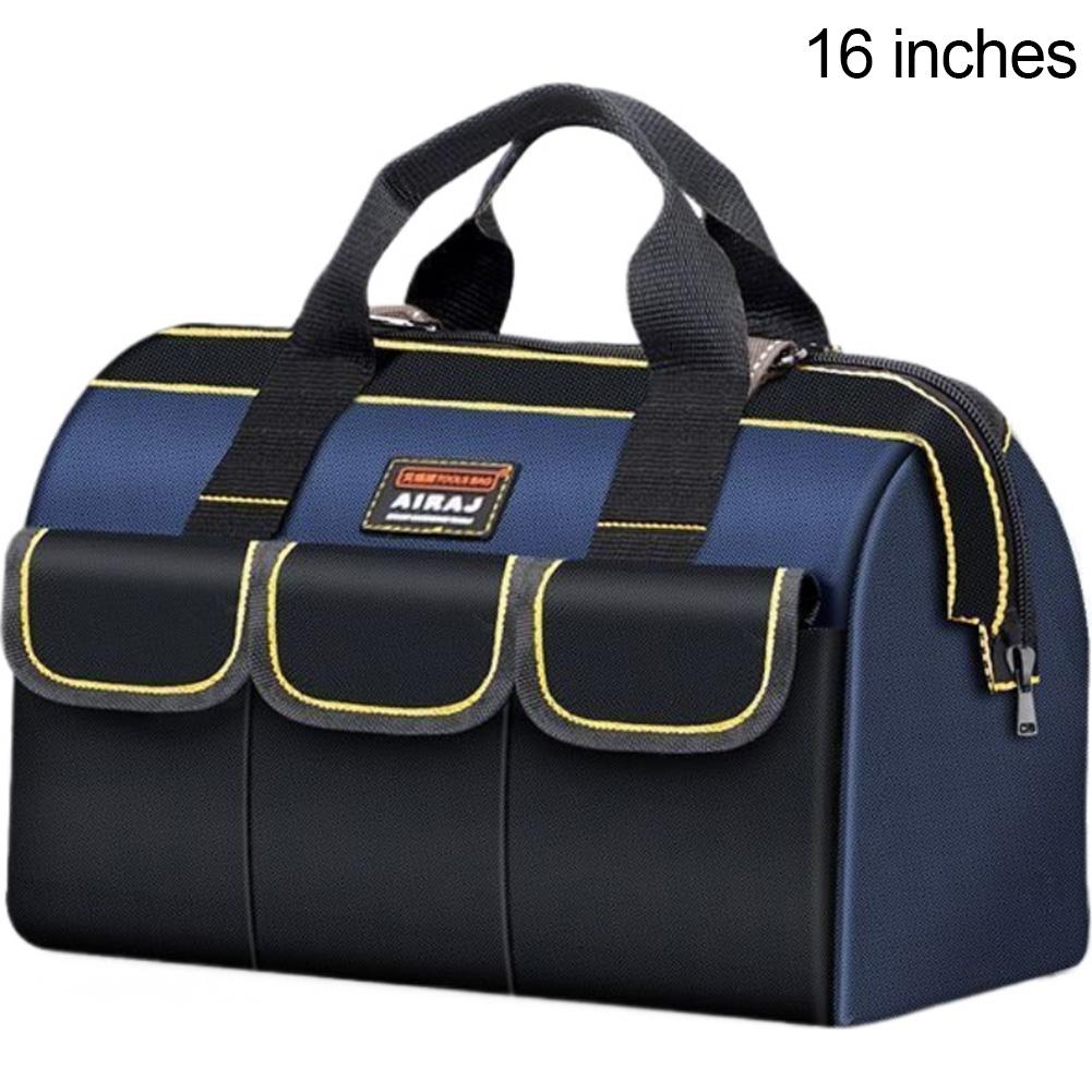 Thickened Large Capacity Electrician Tool Kit Waterproofed Wear-Resistant Upgrade Oxford Cloth Multi-Pocket Storage Tool Bag