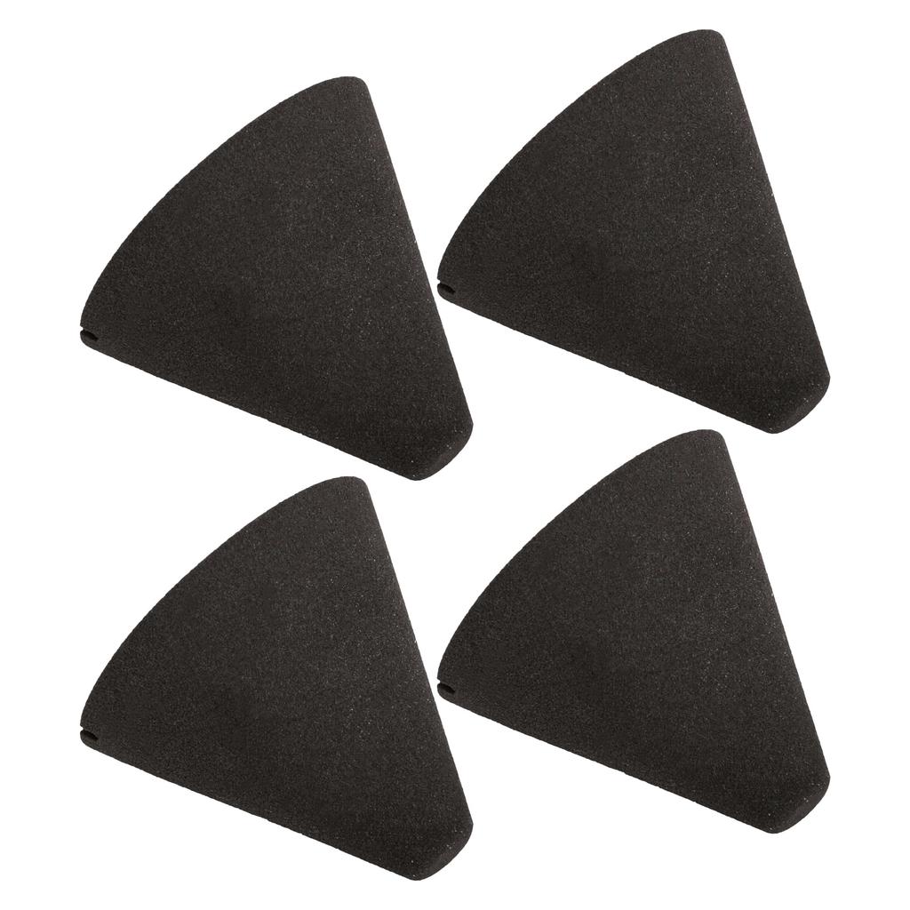 Yibuy 4-Piece Replacement Piezo Trigger Foam Cone Set for Electronic Drums, 35mm X 37mm, Black