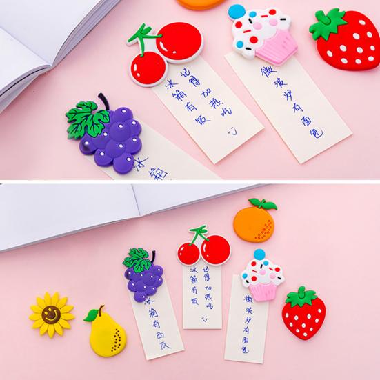 Mini Cartoon Fruit Strawberry/Grape/Cherry Magnet Fridge Refrigerator Stickers