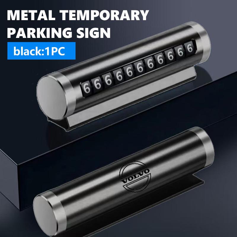 Dyplv7 Universal Car Phone Number Temporary Parking Number Plate For Volvo XC90 V90 V60 S60 S90 XC60 V40 S80 C40 XC40 V70 XC70