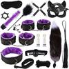Sex Games Whip Gag Nipple Clamps Sex Toys For Couples Exotic Accessories Sexy Leather BDSM Kits Plush Sex Bondage Set Handcuffs