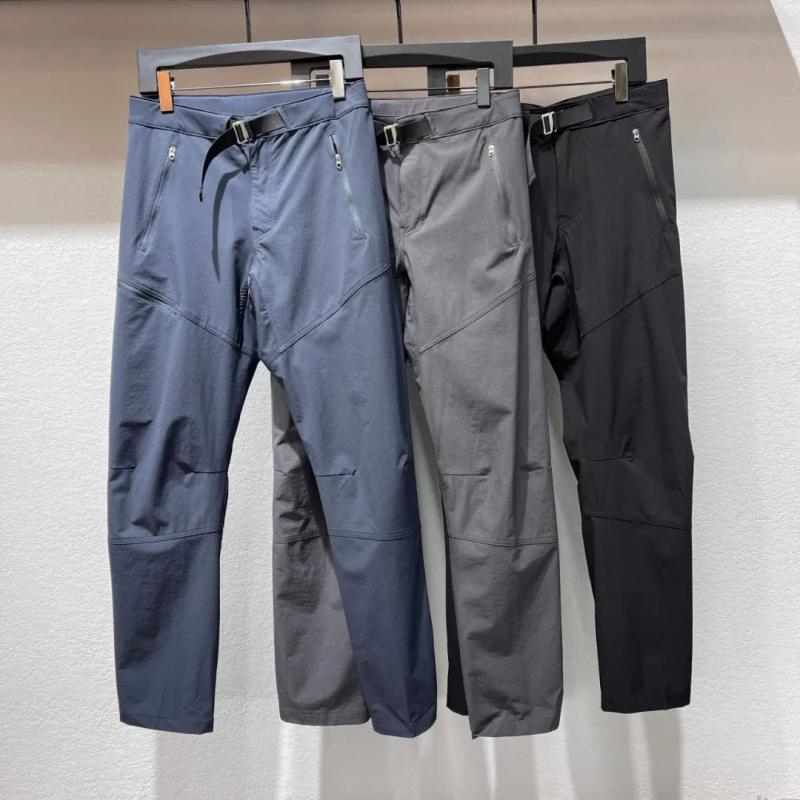 New Spring/Summer Men's Lightweight Breathable Stretchy Quick-Dry Waterproof Straight-Leg Casual Pants