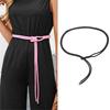 Women Braided Waist Belt Plain Color Waist Rope Adjustable Length Decorative Teens Girl Coat Dress Shirt Waist Belt
