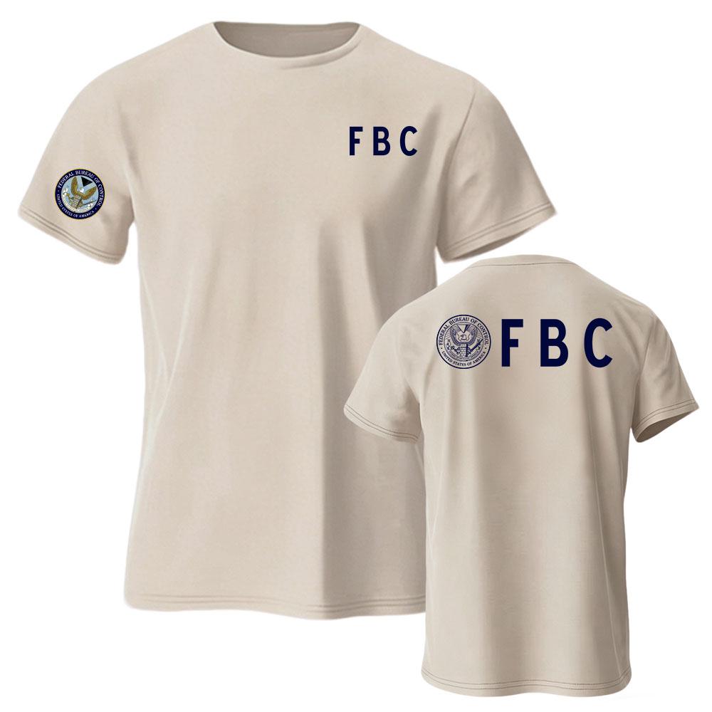 Unisex Streetwear FBC Federal Bureau of Control Tee Short Sleeve Loose O-neck T-shirt Fashion Summer Casual Male Tshirts Merch
