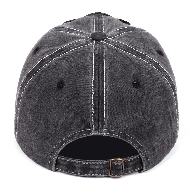 Leopard Head Graphic Baseball Cap Unisex Washed Polyester Vintage Outdoor Sports Adjustable Hat