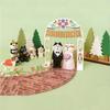 Zakka Ornamento Cerimonia Nuziale Fai da te Mini Statuetta Gatto Mini Arco Nuziale Giocattolo Decorazione Torta