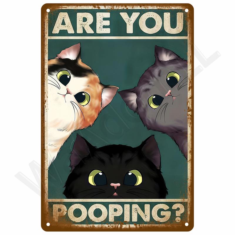 Retro Metal Sign Wall Art Mural Aesthetic Room Home Decor Items Poster Vintage Metal Plate Garage Decoration Tin Sign Plates Bar