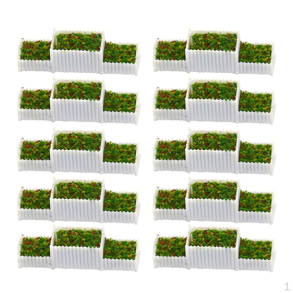 

10 Lot N Flower Beds Model Set for Sandtable Decor