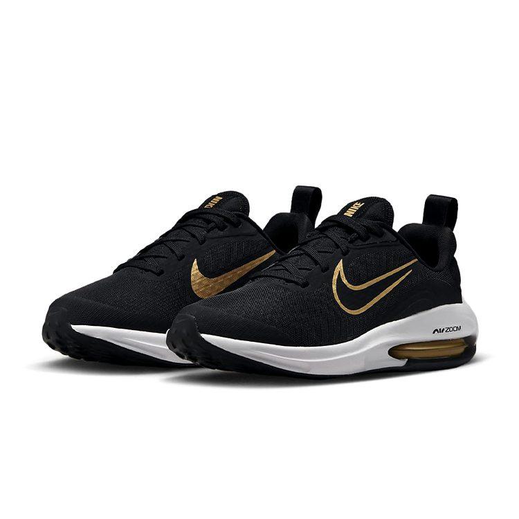 Nike Air Zoom Arcadia 2 Black Metallic Gold GS DM8491-001