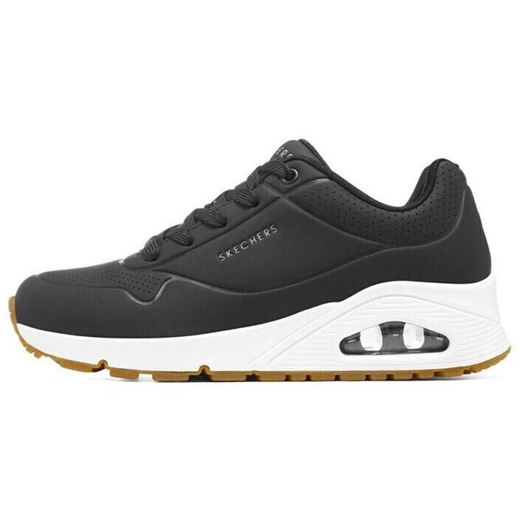 (WMNS) Skechers Uno Black White Women s 73690-BLK EU 37