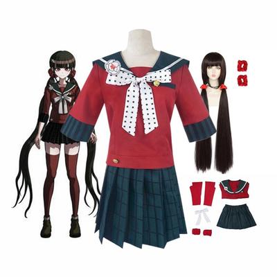 Anime Danganronpa Harukawa Maki Schoolmeisjes Uniform Set Cosplay Kostuum