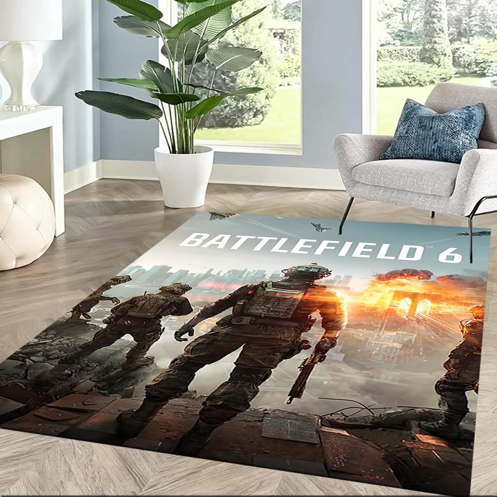 Battlefield 6: War Zone Square rugs are a great choice for living rooms, bedrooms, home décor, and as gifts.