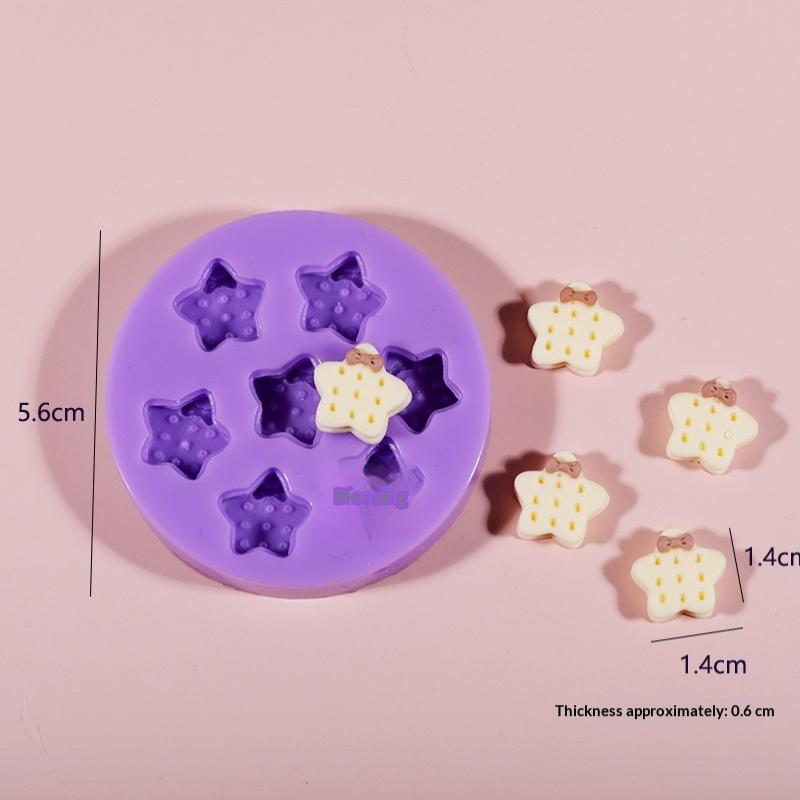 Mini Food Grade Silicone Mold Hamburger Cheese Bread Fries Shaped Diy Dropped Silicone Mold Handmade Decorating Jewelry Tool