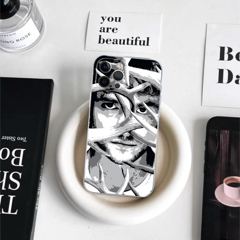

G-Graham H-Hannibal Mads Mikkelsen Phone Case For iPhone 16 15 14 11 12 13 Mini Pro XS Max Cover 6 7 8 Plus X Funda Shell iPhone 14pro max