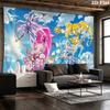 Hidden Key Precure Wall Tapestry Aesthetic Wall Hanging Printed Fabric Blanket Decorative Tapestries for Bedroom Living Room Home Decor