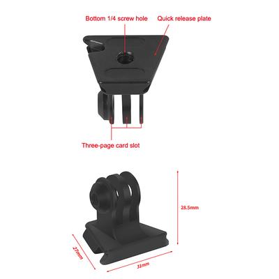 Mini Monitor Mount Plate Quick Release Clamp Fast Switch Install System 1/4 Screw For Action Camera Tripod Slide Rail Stabilizer
