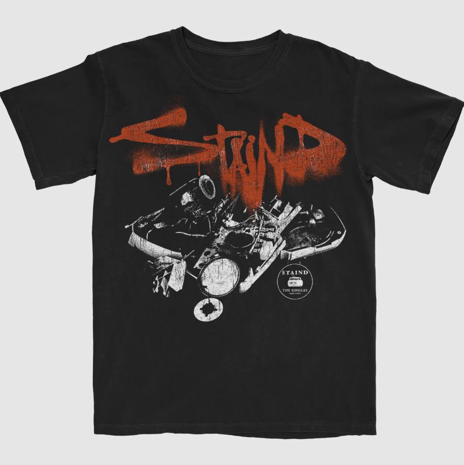 

Staind Band The Singles Song T-Shirt Tops Tee 100% Cotton Unisex 4XL
