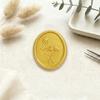 Embossed Three Roses Wax Seal Sticker for Invitations and Envelopes