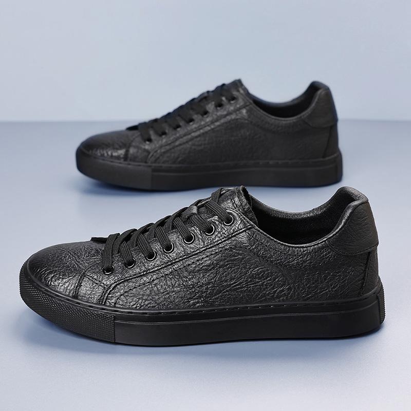 Neue Herren-Sneaker aus echtem Leder Klassische Freizeitschuhe Outdoor-Freizeit-Laufschuhe für Herren Leichte Luxus-Skateboardschuhe