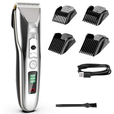 Cordless Professional Hair Clipper for Men Ceramic Blade Rechargeable Beard Hair Trimmer Barber Hair Cutting Machine