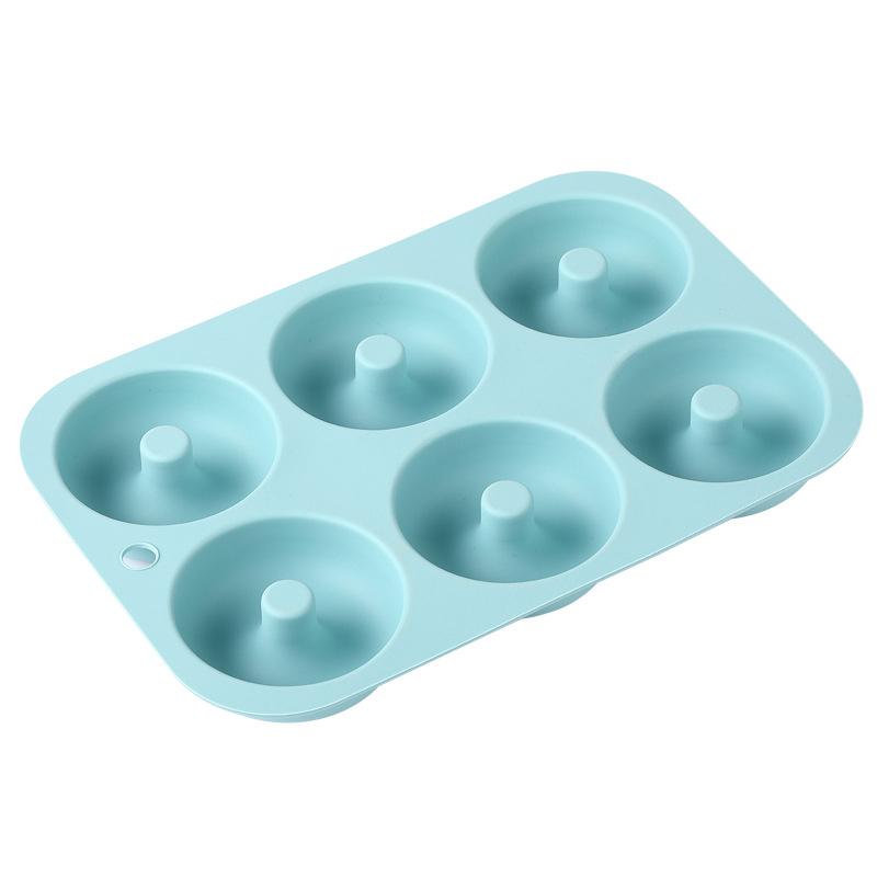 Silicone Donut Mold Heat Resistant Non-Stick Cake Baking Pan 6holes Muffins Donuts Molds Food Grade Silicone Cupcake Mould
