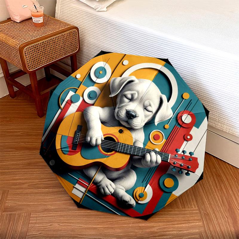 AnimalMusicians Pattern Pattern New Style Umbrella, 1 Piece Automatic Folding Umbrella, Portable Travel Umbrella, Outdoor Umbrella, Birthday Gift