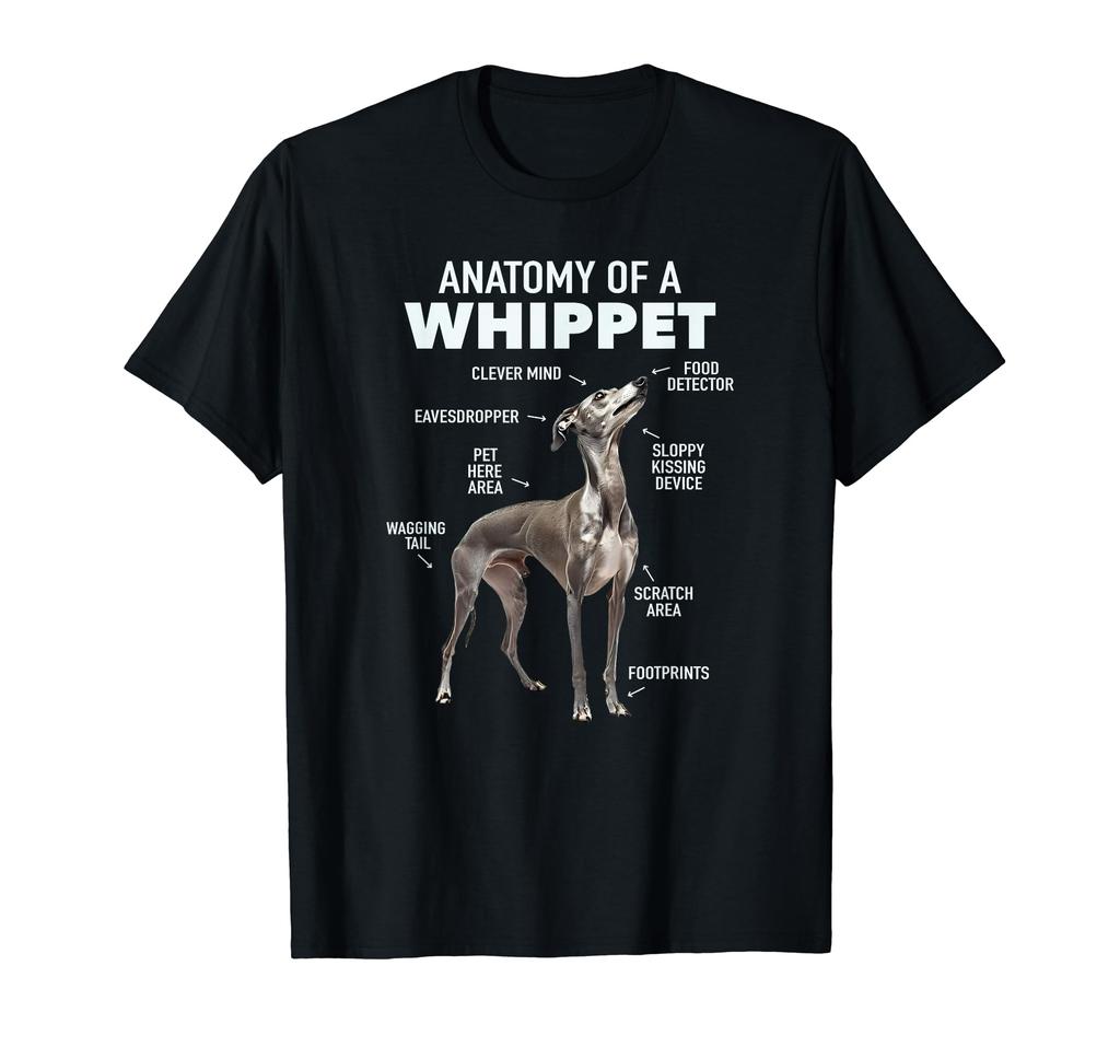 Anatomy of a Whippet T-shirt