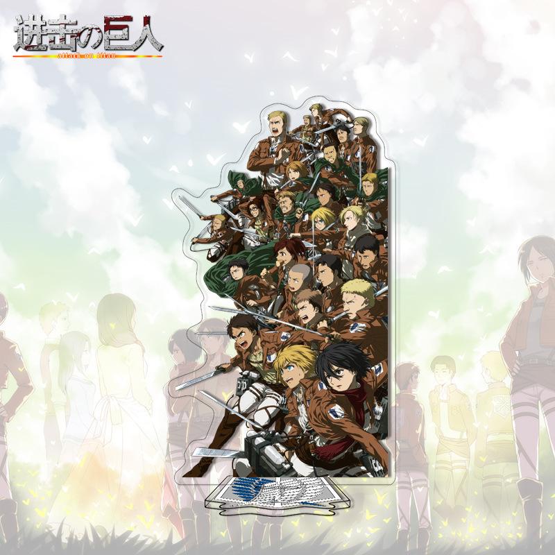 On Attack Titan Acrylic Stand 41-80 Anime Figure Custom Made Drop Shipping Distributor Merchandise For Kids Adults Children's Birthday Gift Holiday