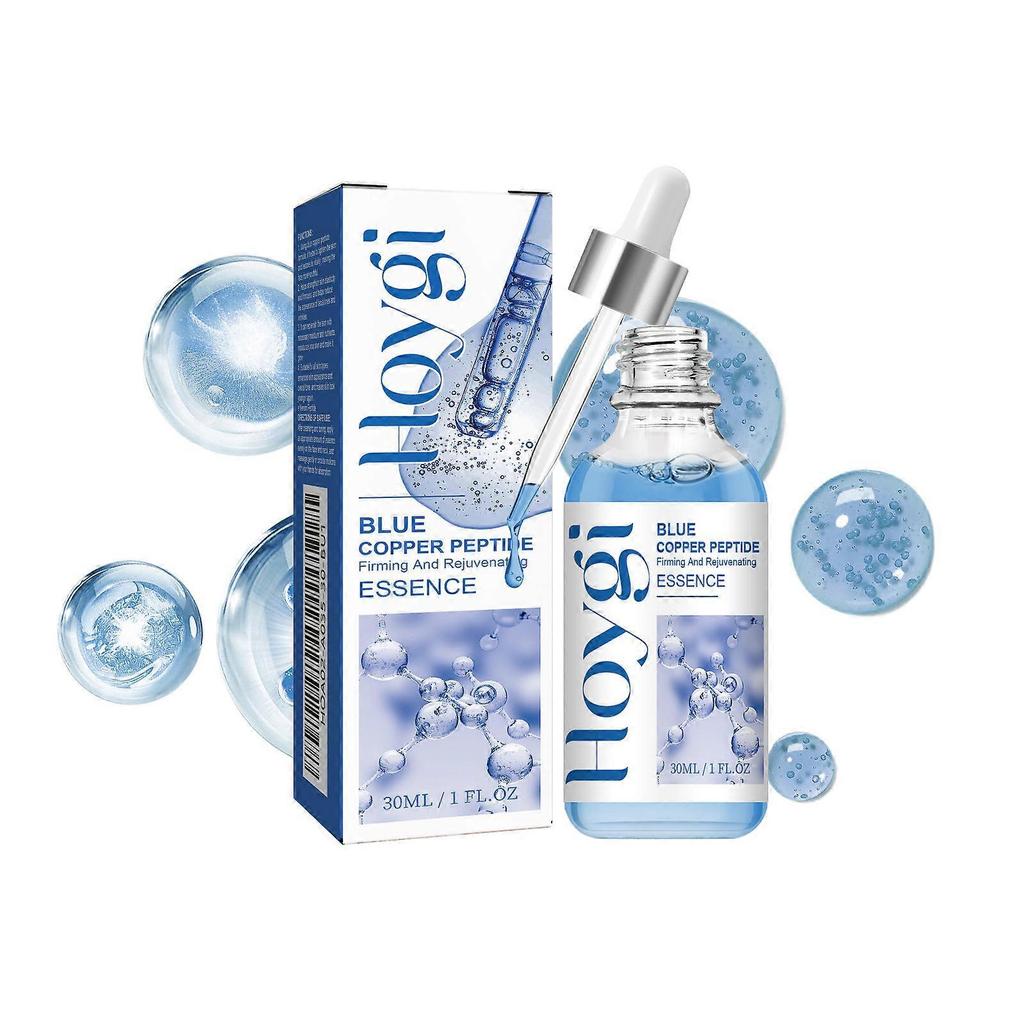 Niebieskie Peptydy Miedziowe Serum Ujędrniające 30ml Nawilżająca Esencja do Twarzy Przeciwzmarszczkowa Rozjaśniająca