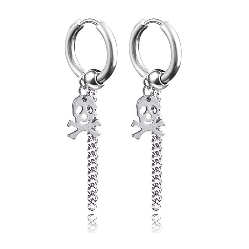 New Arrival Stainless Steel Stud Earrings Cross Star Scorpion Tassel For Women Men Fashion Hip Hop Ear Jewelry Gifts
