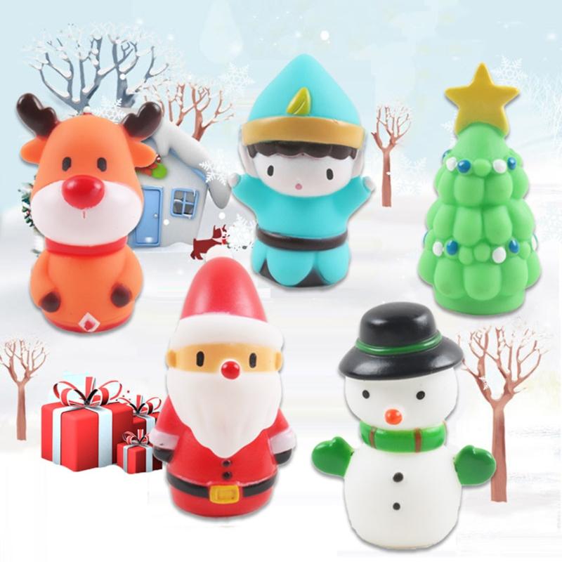 Festival Finger Puppets Toys Small Christmas Finger Hood Kids Toys Novelty Vinyl Festival Gifts