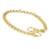 Pet Chain Necklace Gold Color Fashion Decorative Durable Pet Chain Collar for Dogs Cats 0.25x50cm /
