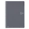 KOKUYO Soft Ring 80 Dot Dark Notebook, Sheets, B6, Ruled, Gray, SV348BT-DM