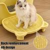 Spritzschutz Katzenstreu-Falle Matte mit doppeltem Entwässerungsdesign für Katzentoilette Einfache Streufang Geringer Wartungsaufwand