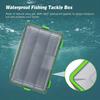 Tackle Box Waterproof Fishing Storage Lure Box Adjustable Blade Monolayer Tool Box For Freshwater Saltwater