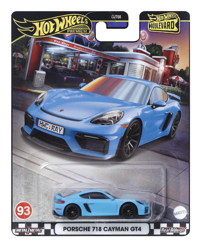 Hot Wheels Boulevard Porsche 718 Cayman GT4 3 and HRT71 [Diecast Car] [Ages Up]