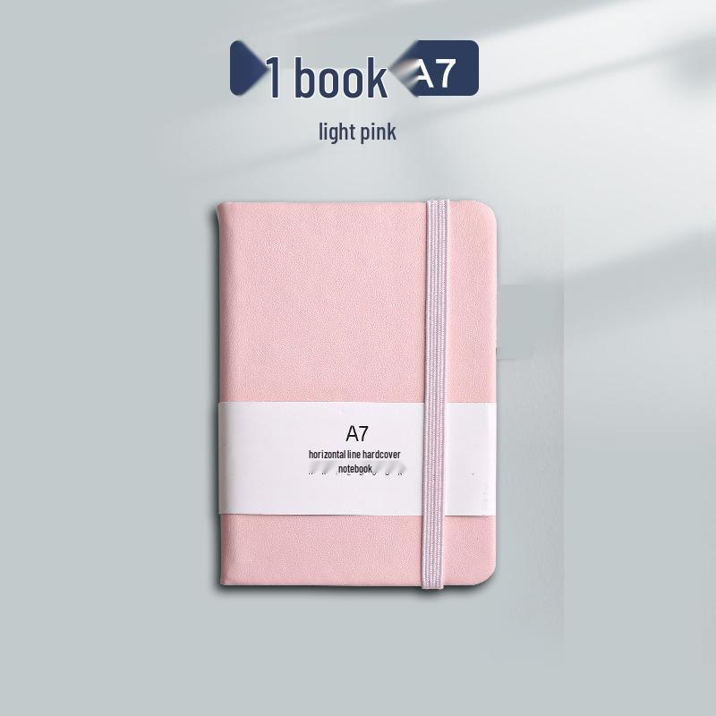 A7 Tragbares Mini-Taschennotizbuch - Einfacher Stil, Hochwertiges Notizbuch