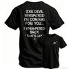 100% Baumwolle Der Teufel flüsterte Ich komme für dich Herren T-Shirt, Trainings-T-Shirt Fu