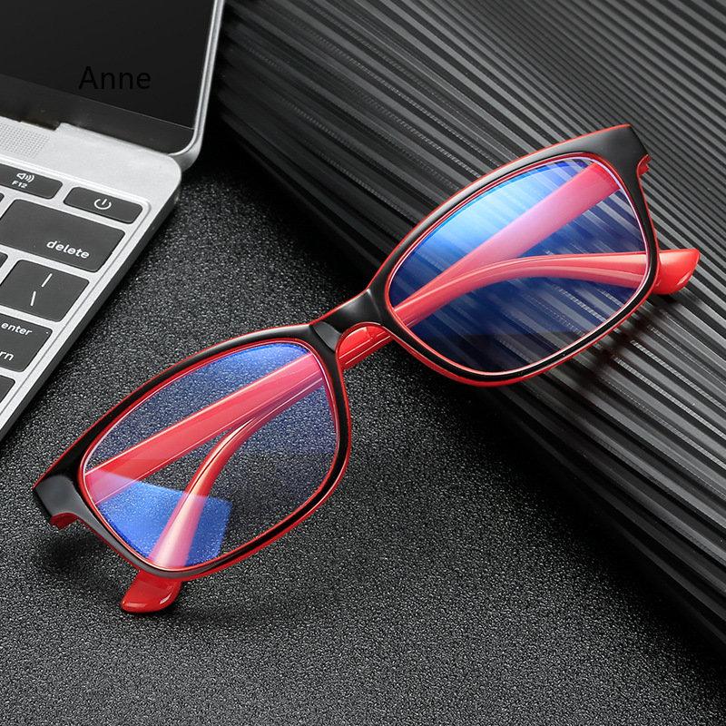 Square Nearsighted Glasses Sun Gray Prescription Eyeglasses 0 To -6.0 Blue Light Glasses Fashion Plastic Black Gray Frame