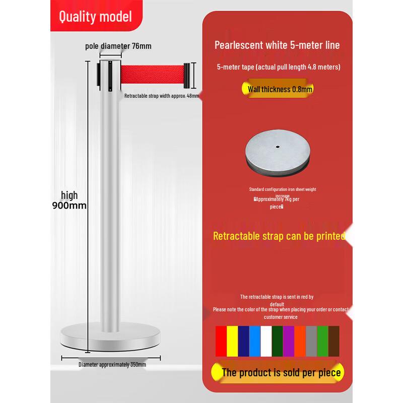 Outdoor Retractable Barrier Stanchion